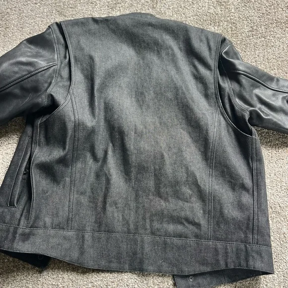 First manufacturing company leather and canvass heavy duty riding jacket - Picture 4 of 8